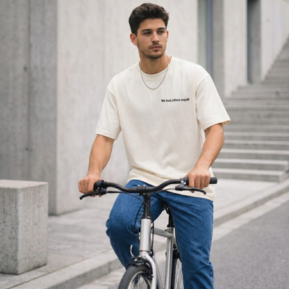 THE MEN THING T-Shirt L COPYCAT KILLER Oversized T-Shirt - White