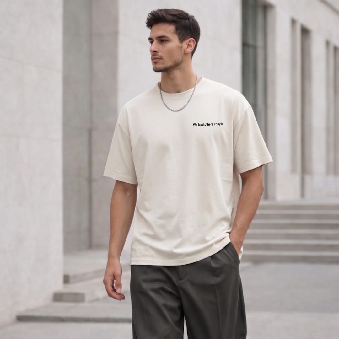 THE MEN THING T-Shirt L COPYCAT KILLER Oversized T-Shirt - White
