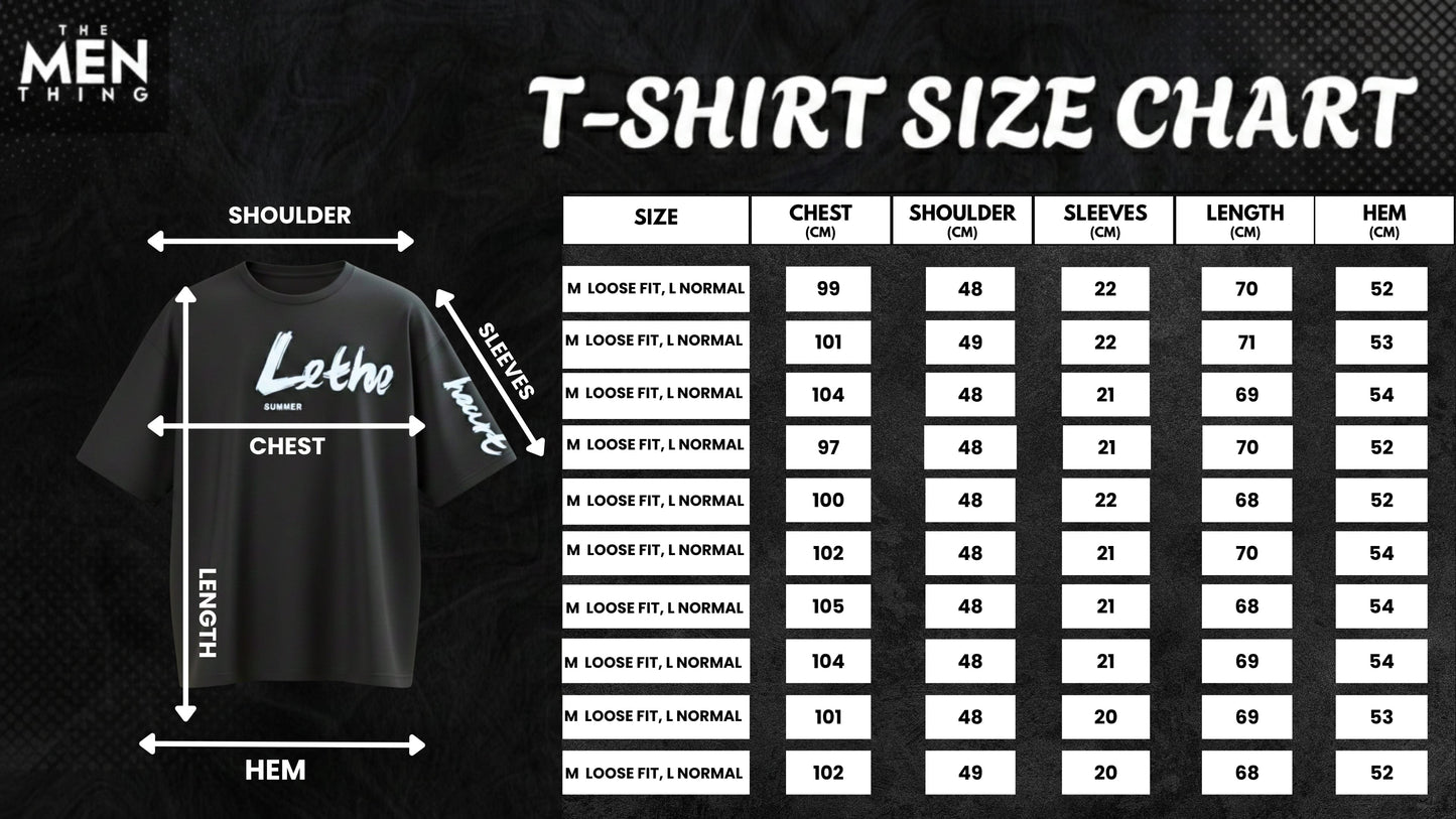 THE MEN THING T-Shirt Lethe Summer T-Shirt – Black