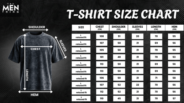 Smoke Acid Wash Oversized T-Shirt - Black