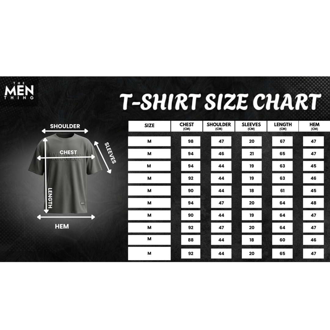 THE MEN THING T-Shirt TONAL EMBOSSED Oversized T-Shirt - Dark Grey