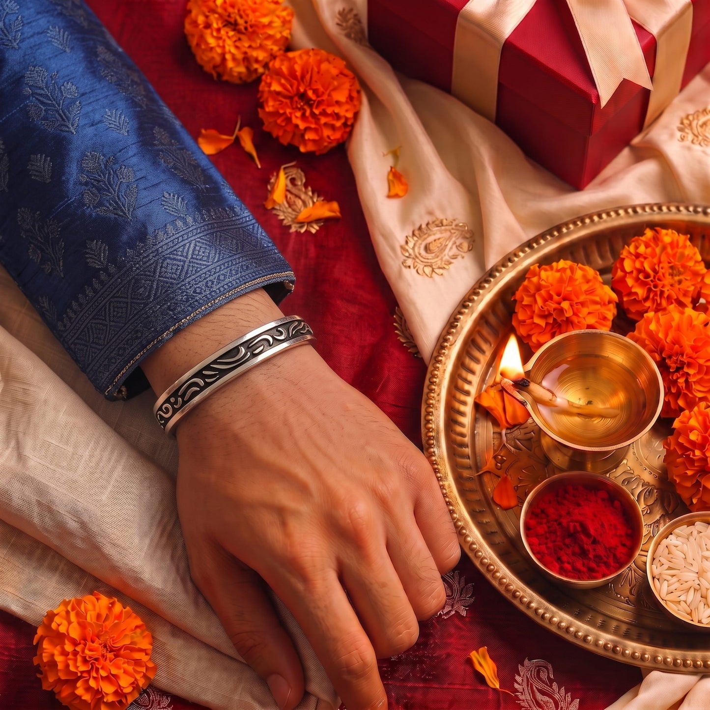 THE MEN THING The Perfect Rakhi Gift For Every Brother – ARCANE - Premium Genuine Stainless Steel Bracelet With Timeless Style (Adjustable)