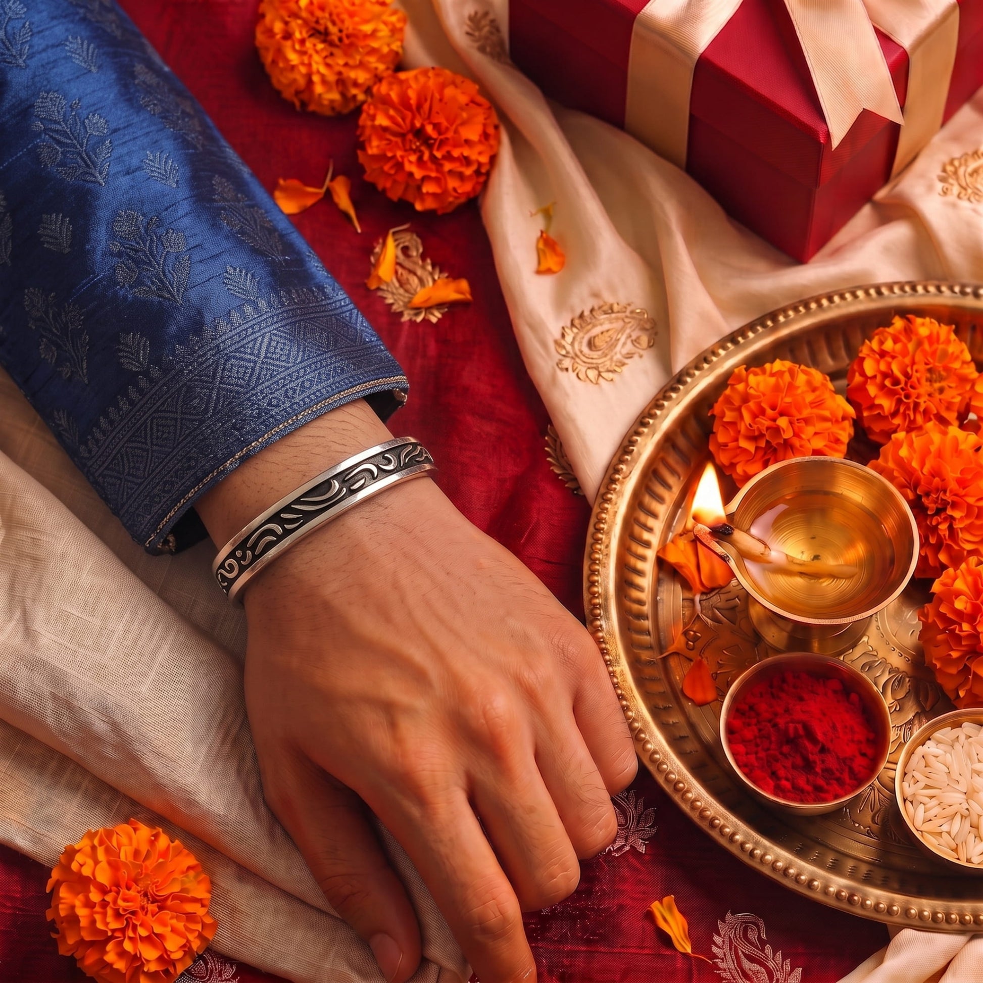 THE MEN THING The Perfect Rakhi Gift For Every Brother – ARCANE - Premium Genuine Stainless Steel Bracelet With Timeless Style (Adjustable)