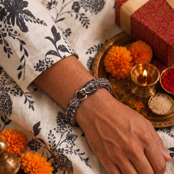The Perfect Rakhi Gift For Every Brother – DRAKE - Premium Genuine Titanium Steel Bracelet With Timeless Style (8 Inch)