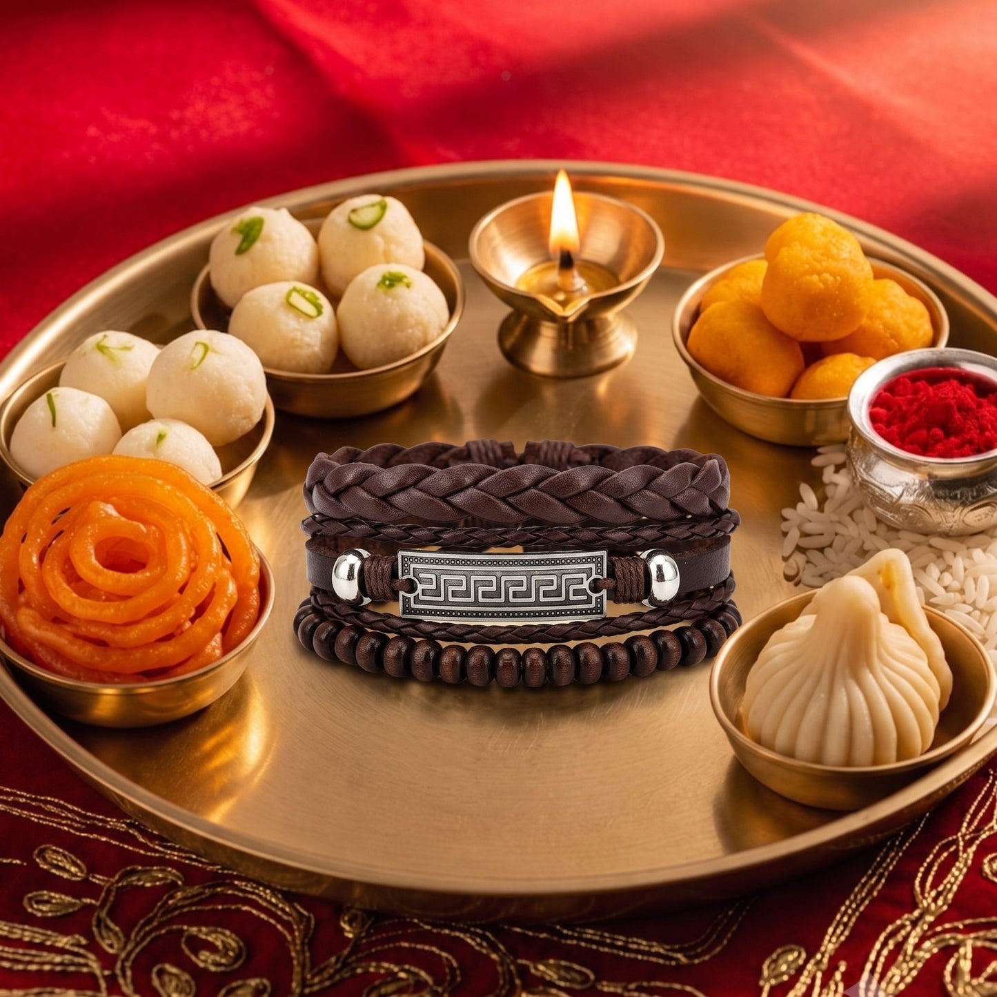 THE MEN THING The Perfect Rakhi Gift For Every Brother – HERITAGE KEY - Leather Adjustable Bracelets With Timeless Style