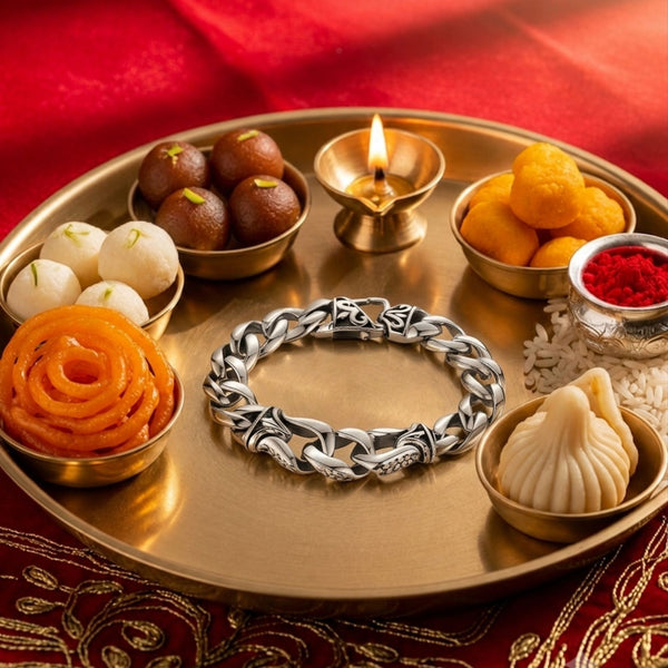 The Perfect Rakhi Gift For Every Brother – TENACITY - Premium Genuine Stainless Steel Bracelet With Timeless Style (8 Inch)