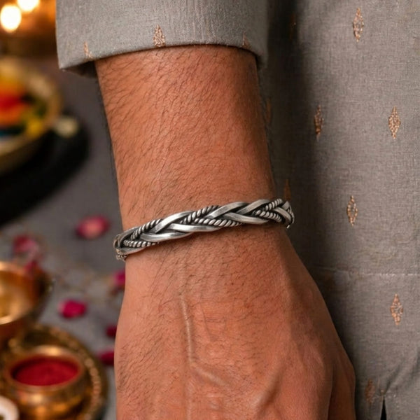 The Perfect Rakhi Gift For Every Brother – TWISTED TEXTURE - Premium Genuine Copper Bracelet With Timeless Style (Adjustable)